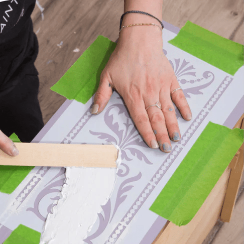 Smooth Embossing Paste - helmiäinen - Image 6
