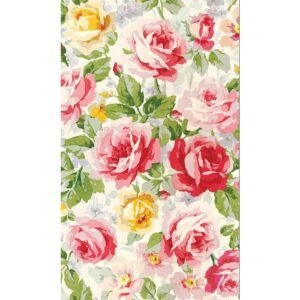 "Summer Roses" esiliisteröity palatapetti (yksittäin)