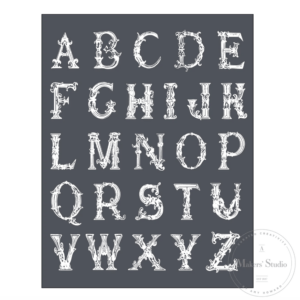 Jasmine Alphabet - verkkosapluuna