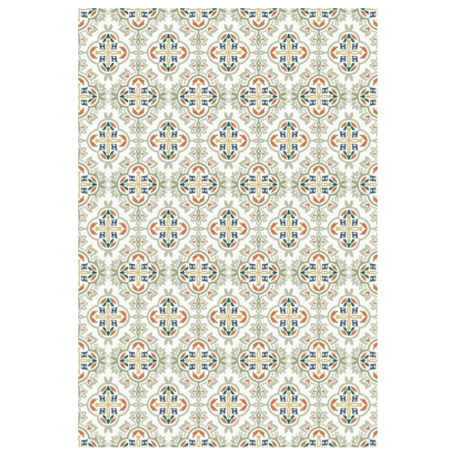 "Cafe Tile" esiliisteröity palatapetti (yksittäin)