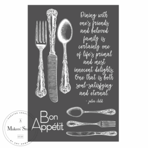 Bon Appetit Julia Child - verkkosapluuna